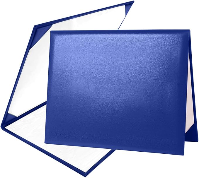 Diploma Cover 8.5” x11” Diploma Holder of Graduation Leatherette Padded by Misscom