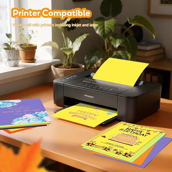 Lemon Yellow Cardstock 8.5 x 11, Bright Color Paper, 40 Sheets Yellow Paper - Image 3