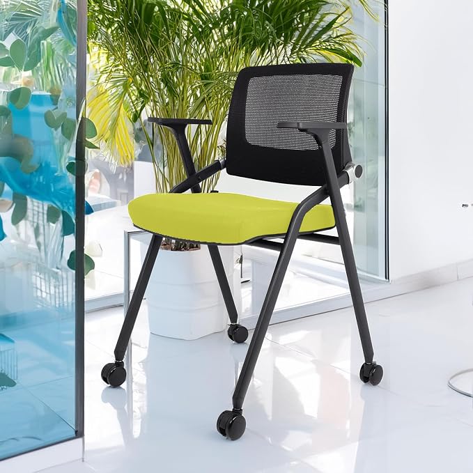 SLKJChr 2 Pack Foldable Office Chairs - Image 2