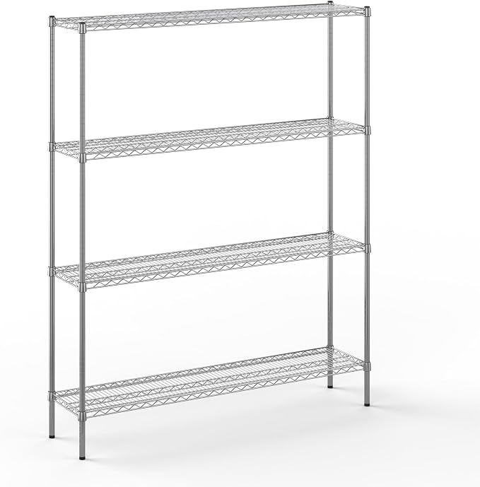 Regal Altair 14" Deep x 60" Wide x 74" Height Wire Shelving Kit | 4-Tier | NSF by Regal+Altair