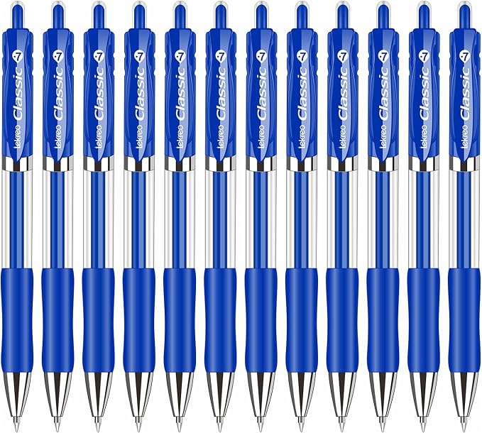 Lekreo Classic Retractable Gel Roller Pens, 0.7mm Fine Point - Image 2