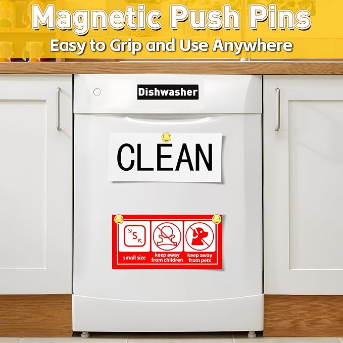 VNDUEEY 16 Pack Fridge Magnets Refrigerator Magnet, Magnetic Push Pins - Image 6