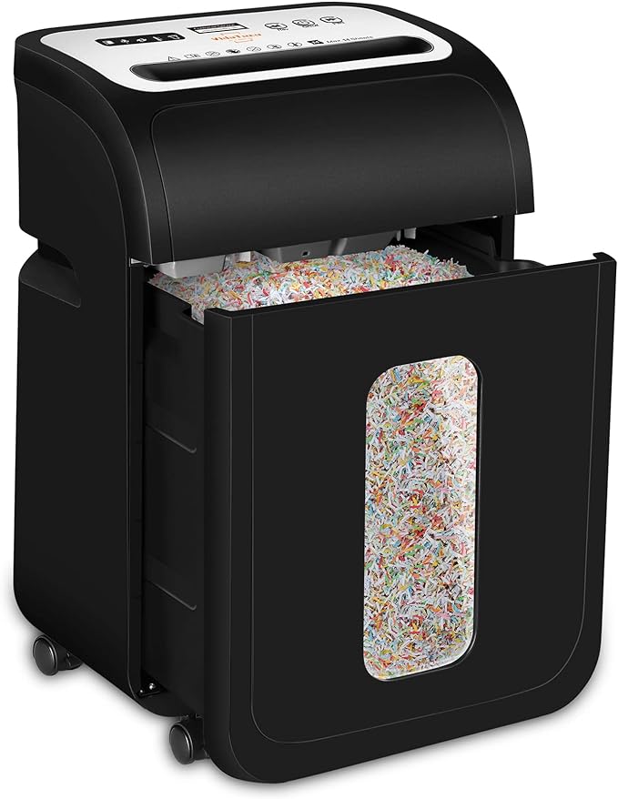 VidaTeco Paper Shredder for Home Office14-Sheet 60-Mins Micro Cut Shredder by VidaTeco