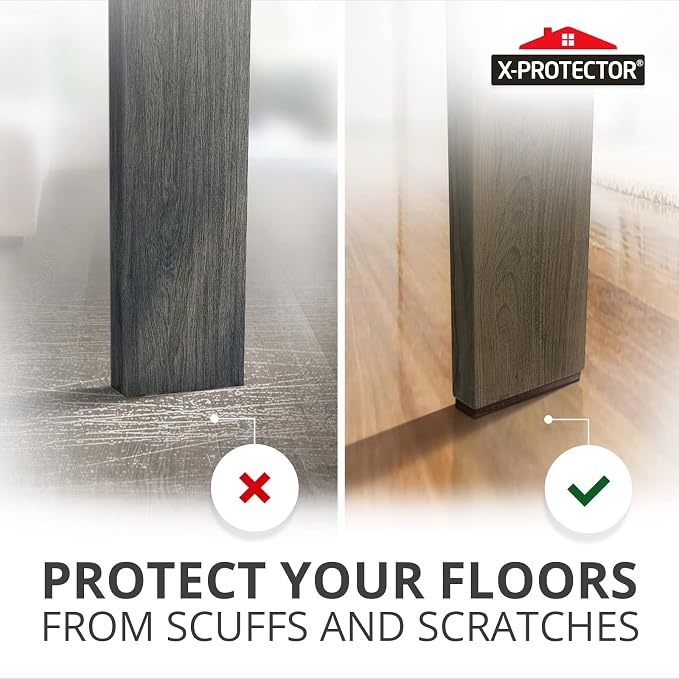 X-PROTECTOR Non-Slip Furniture Pads 8 PCS 1” x 4” - Image 5