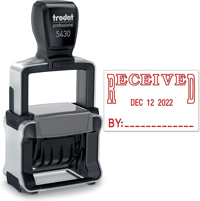 Trodat 5430 Professional Self-Inking Date Stamp by Maxmark