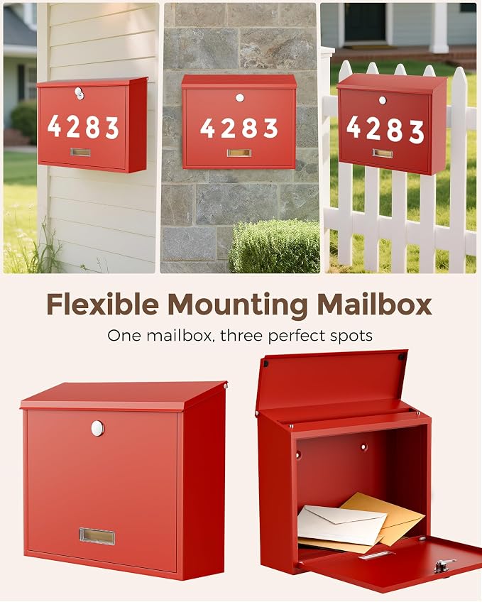 LAND·VOI Locking Wall-Mount Mailbox - Image 9