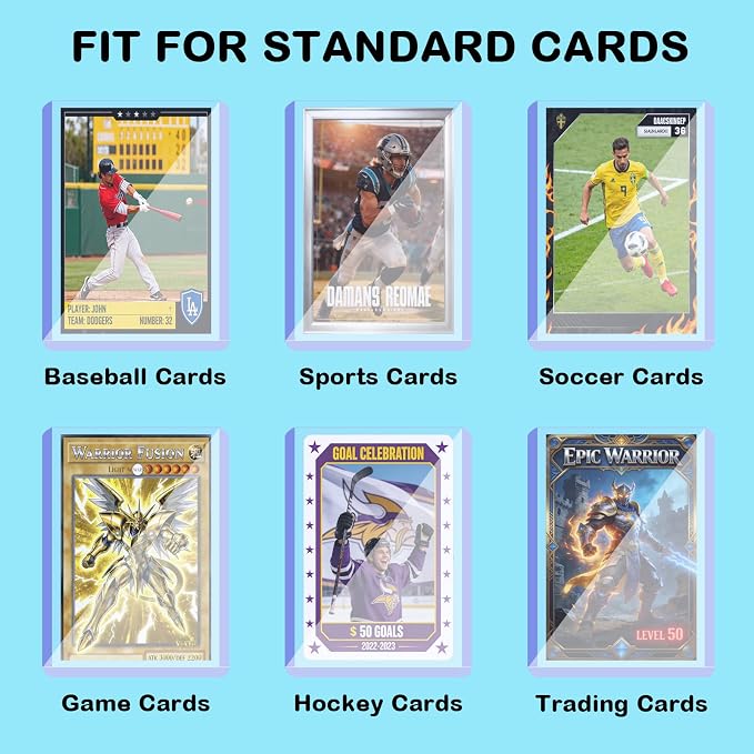 200ct 55pt 3" x 4" Hard Plastic Card Protector - Image 6