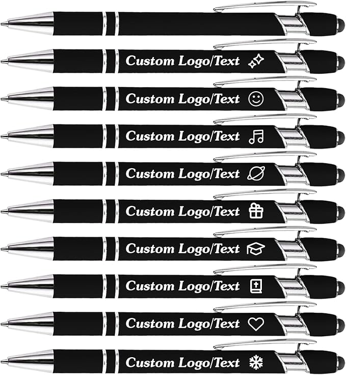 CRME Personalized Pens with Stylus Custom Pens in Bulk Customized Pen Engraved by Unknown