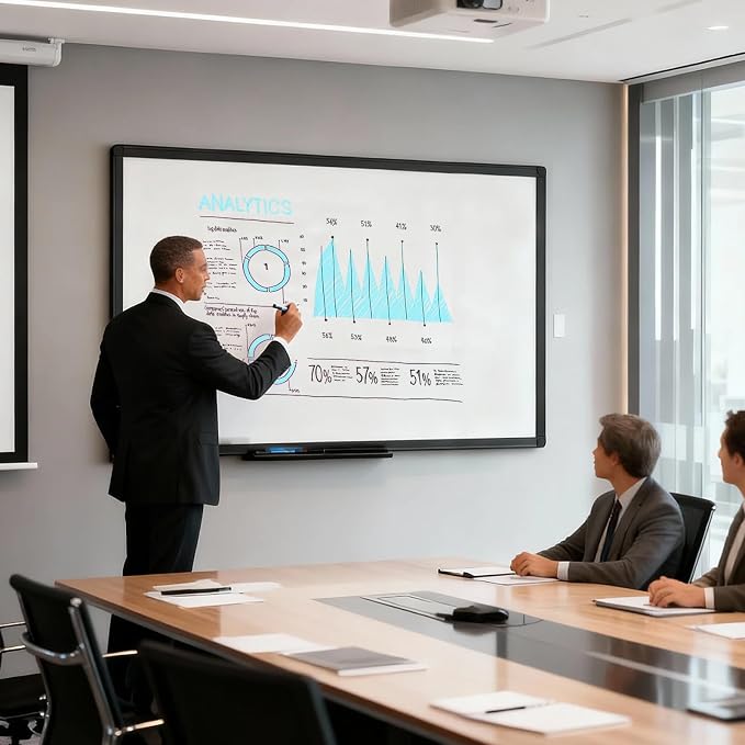 VIZ-PRO Magnetic Dry Erase White Board, 60 X 40 Inches - Image 6