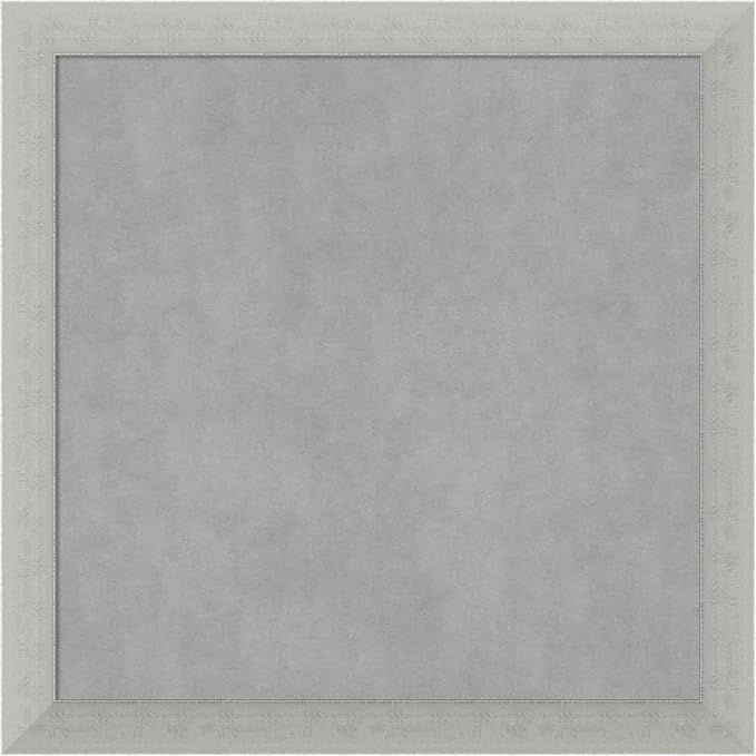 Amanti Art Silver Framed Magnetic Board 14x14 X-Small Vision Board by AmantiArt