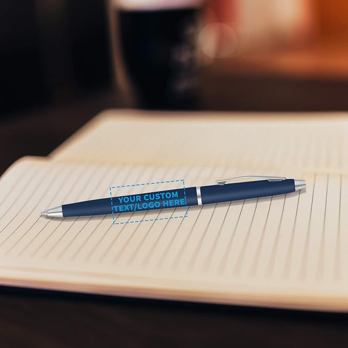 DISCOUNT PROMOS Custom Langham Ballpoint Pens Set of 10, Personalized Bulk Pack - Image 6