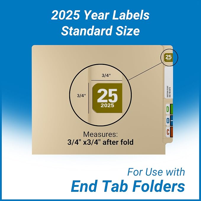 2025 Year Labels, Doctor Stuff 2025 Chart Stickers, Col'R'Tab/Tabbies Style - Image 5