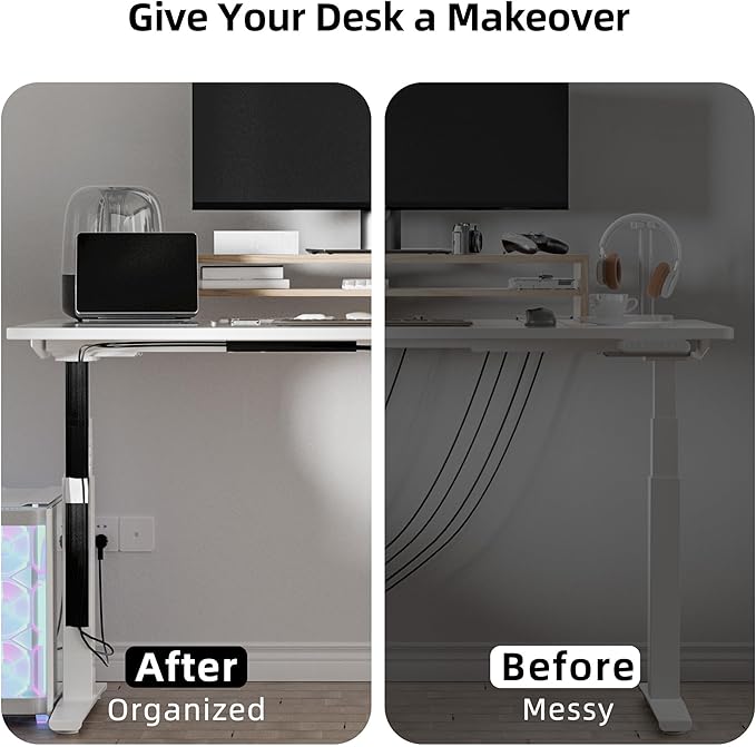 YECAYE 157in Cable Management, Cord Organizer, Easy Install Self-Adhesive Cord - Image 6