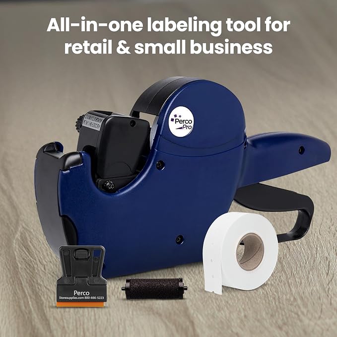 Perco Pro 1 Line Date Label Gun Kit, Includes 8 Digits Date Gun Labeler - Image 6
