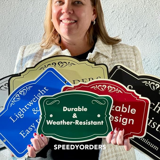 Custom Decorative Outdoor Metal Sign, Personalized Aluminum Driveway Sign - Image 2