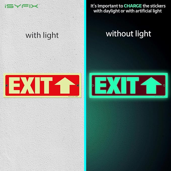 iSYFIX Exit Signs with Directional Up Arrow - Image 2