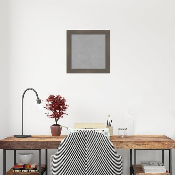 Amanti Art Grey Framed Magnetic Board 14x14 X-Small Vision Board - Image 6