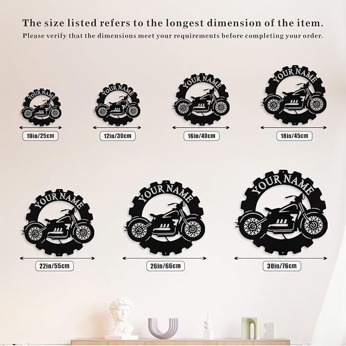 Custom Dirt Bike Metal Signs Personalized Motorcycle Name Sign Custom Garage - Image 7