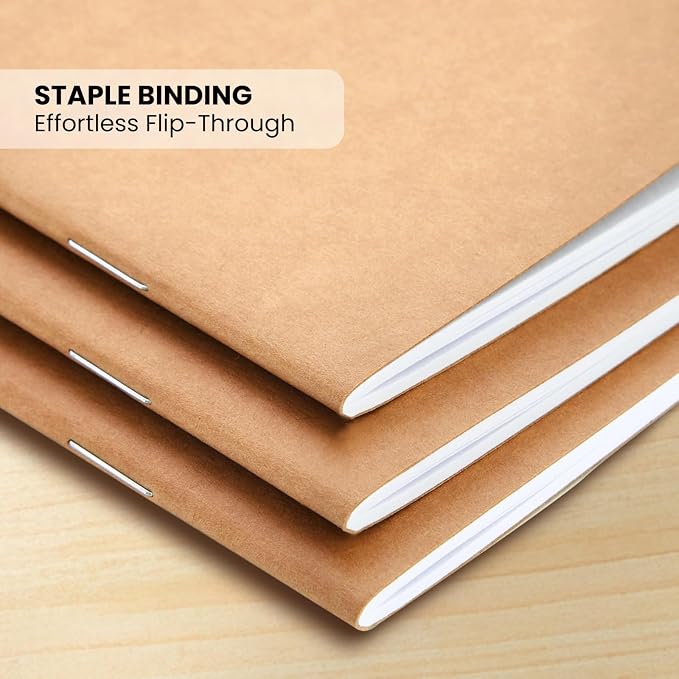 Small Lined Notebooks Bulk – Kraft Paper Cover, 48 Pack 4.25 x 5.5 in Mini - Image 5