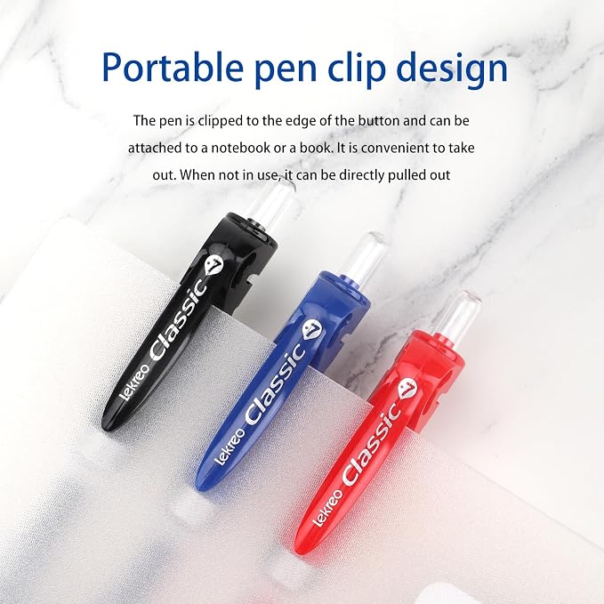 Lekreo Classic Retractable Gel Roller Pens, 0.7mm Fine Point - Image 6