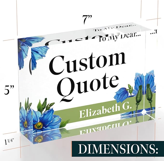 Custom Acrylic Sign Personalized, Custom Desk Name Plate, 18 Styles, - Image 7