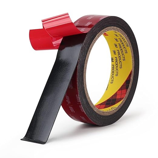 Bulina Double Sided Mounting Tape 5925 VHB 1" Width Black Foam Tape High Bond by 3MFullRangeProducts