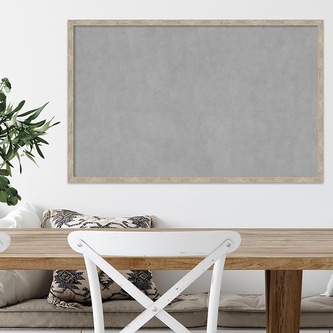 Amanti Art Silver Framed Magnetic Board 21x33 Large Vision Board - Image 5