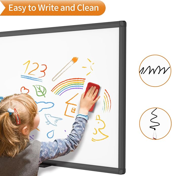 VIZ-PRO Magnetic Dry Erase White Board, 60 X 40 Inches - Image 5