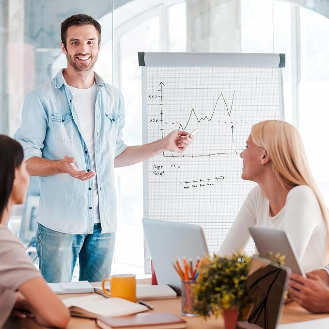 Fuyoooo 25 Sheet Graph Paper Pad 24" x 36" Large Graph 1" and 1/4" Ruled Grid - Image 5