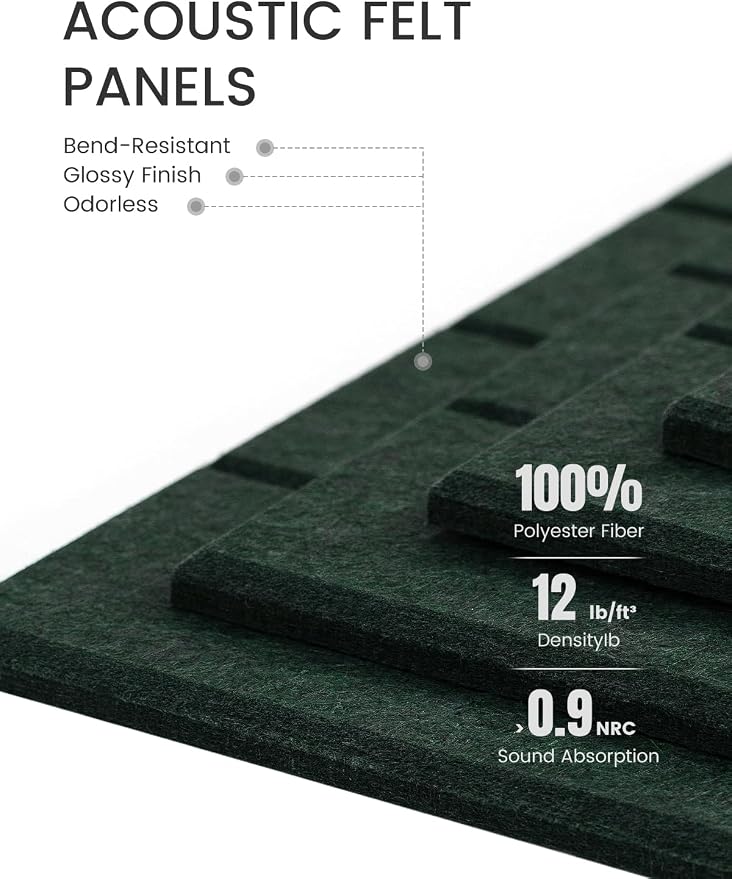 Fluxynara Large Felt Bulletin Board 48" x 36" Cork Board Alternative-12 Pack - Image 4