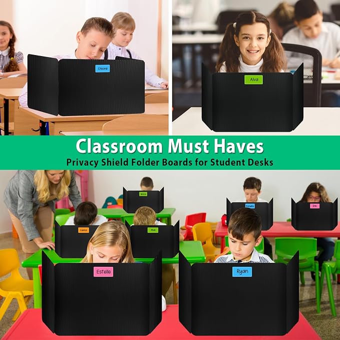24 Pack Desk Dividers for Students, Waterproof Durable Plastic Testing Dividers - Image 4