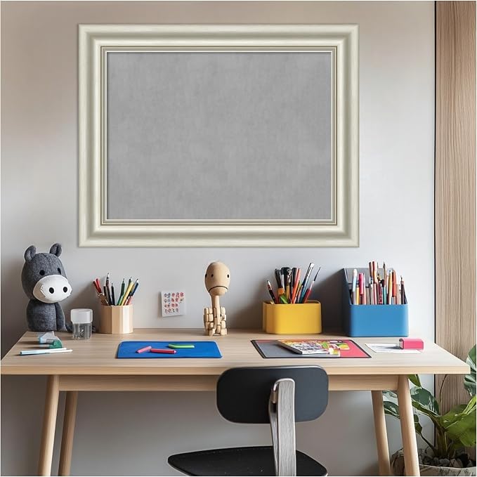 Amanti Art Silver Framed Magnetic Board 24x30 Medium Vision Board - Image 6