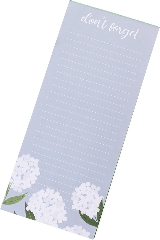 Graphique White Hydrangeas Magnetic Notepad, 100 Tear-Away Sheets - Image 4