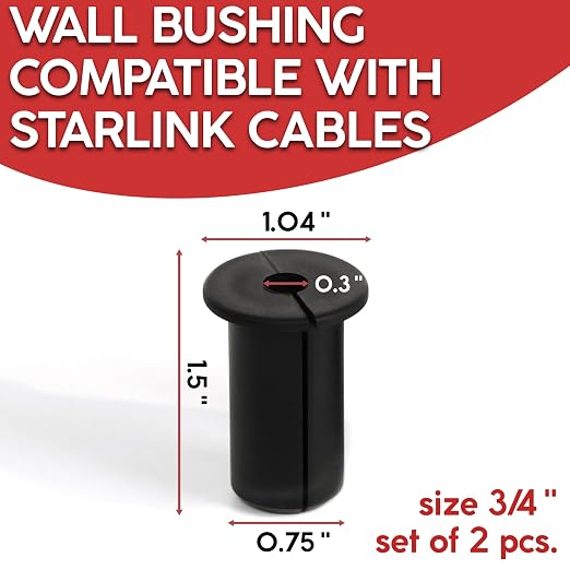 2 Pack 3/4 inch Silicone Wall Bushing Compatible - Image 2