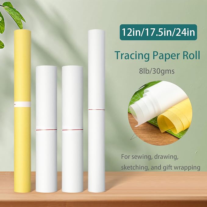 SEMLEART Tracing Paper Roll, 17.5-inch x 25yard，White Translucent Vellum - Image 7