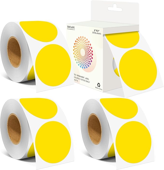 2 Inch Color Coding Round Labels by Unknown