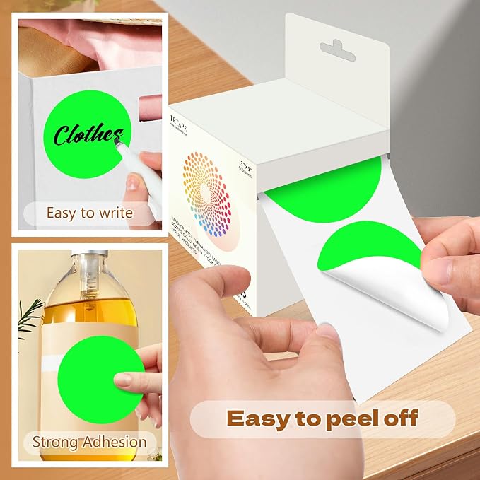 3 Inch Round Color Coding Labels - Image 4