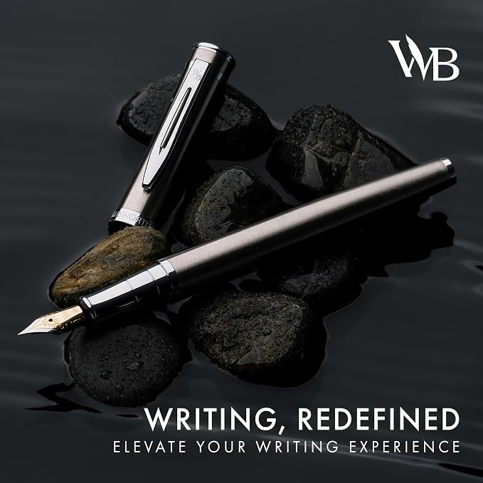 Wordsworth & Black Fountain Pen Set, Extra Fine Nib, Includes 24 Pack Ink - Image 2