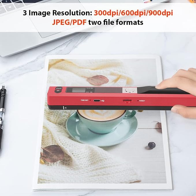 Ymiko A4 Document Scanner Portable High Resolution 900 DPI Multifunctional - Image 6