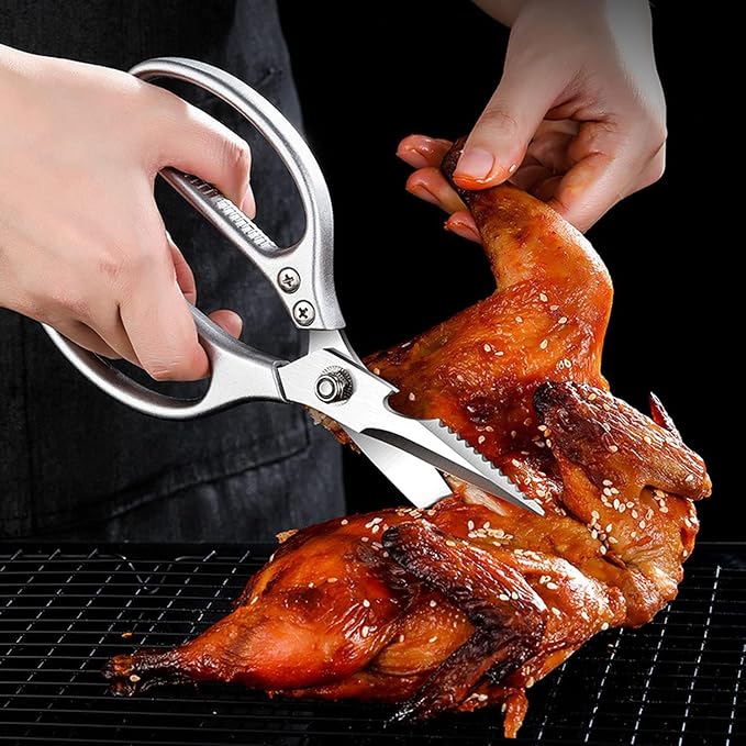 Kitchen Scissors All purpose, Have duty Stainless Steel Cooking Shears - Image 4