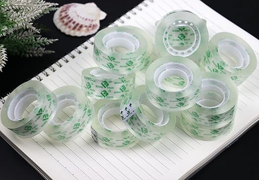 BOMEI PACK 96Rolls Crystal Clear Tape Refills - Image 4