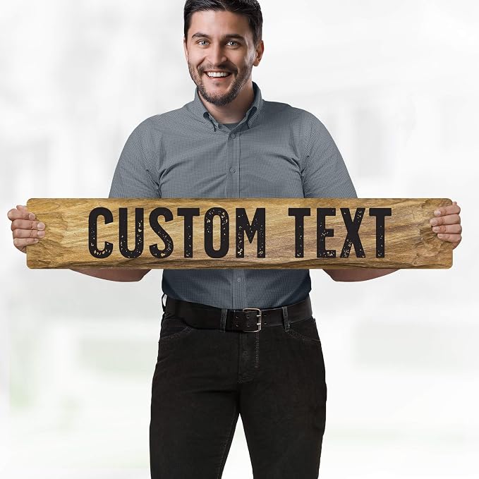 Custom Sign, Custom Street Sign, 11 Font Colors, 13 Font Styles, 4 Hole Options - Image 2