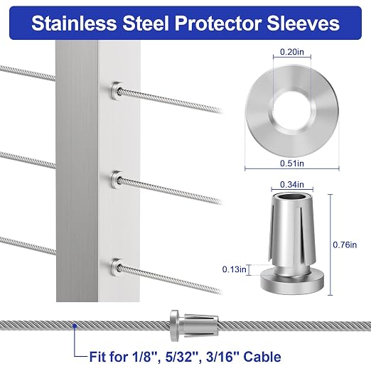 BLIKA Upgraded 80 Pack Stainless Steel Protector Sleeves - Image 2