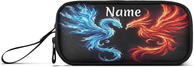 BOENLE Custom Dragon Phoenix Pencil Case Box Boys Girls Personalized Name Large - Image 8