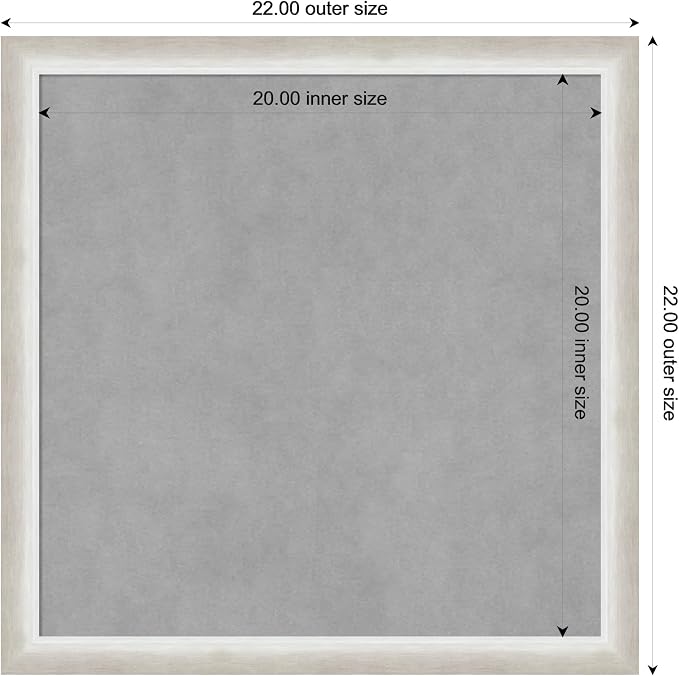 Amanti Art Silver Framed Magnetic Board 22x22 Medium Vision Board - Image 4