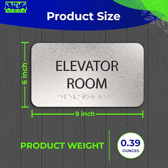 ADA Elevator Room Sign for Business - Image 2
