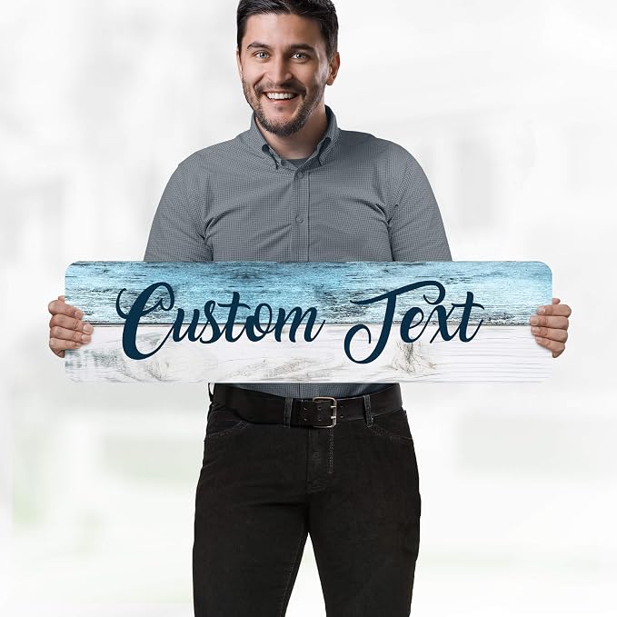 Custom Sign, Custom Street Sign, 11 Font Colors, 13 Font Styles, 4 Hole Options - Image 2