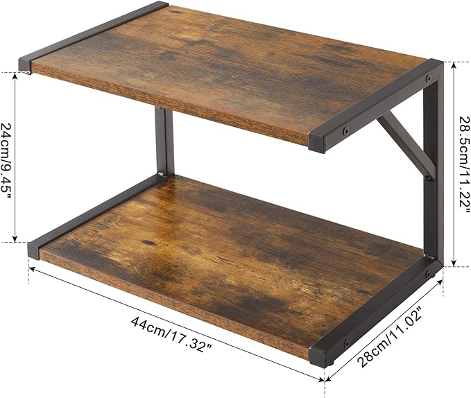IBUYKE 2-Tier Desktop Printer Stand Holder, Book Shelf Printer Shelf - Image 5