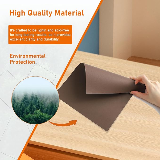 100 Sheets Coffee Color Cardstock 8.5 x 11 Craft Paper, 75lb Heavyweight Dark - Image 5