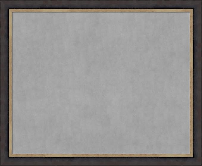 Amanti Art Black Framed Magnetic Board 37x45 X-Large Vision Board by AmantiArt
